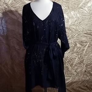 Halston heritage tunic  Dress navy blue